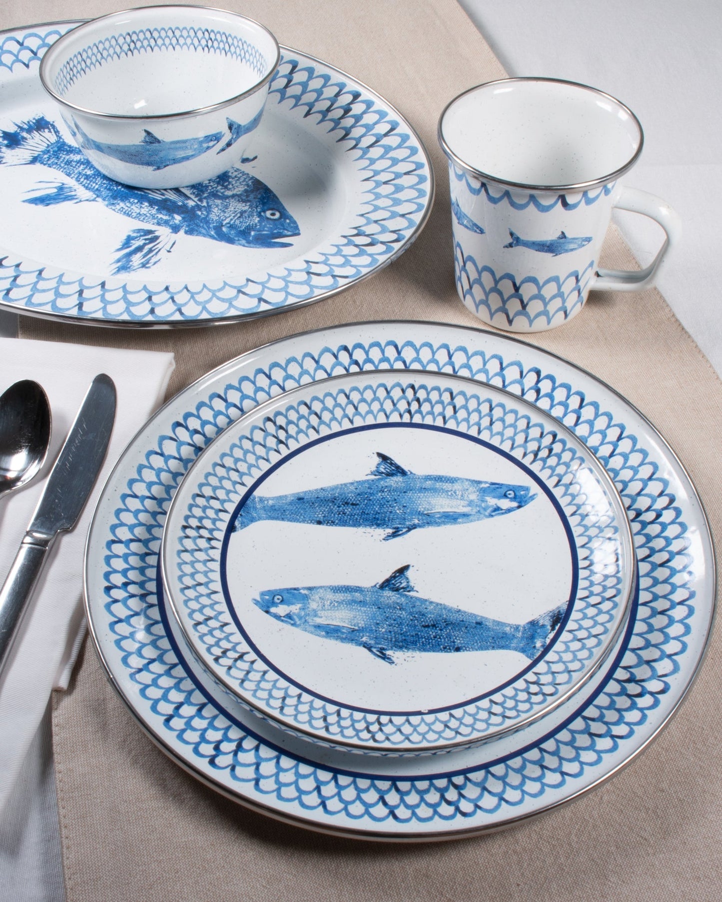 Fish Camp Salad Bowls - Set of 4