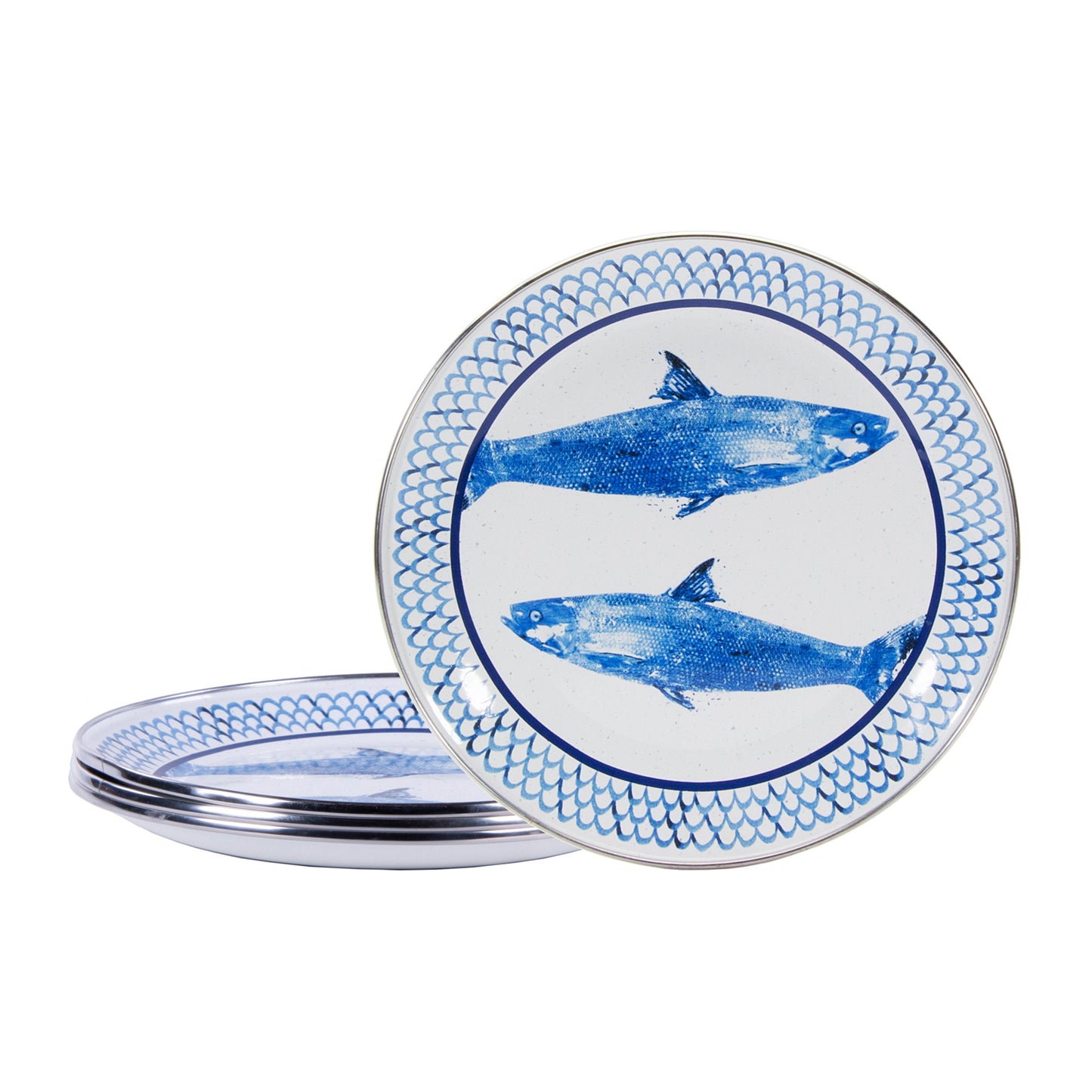 Fish Camp Sandwich Plates - Set of 4