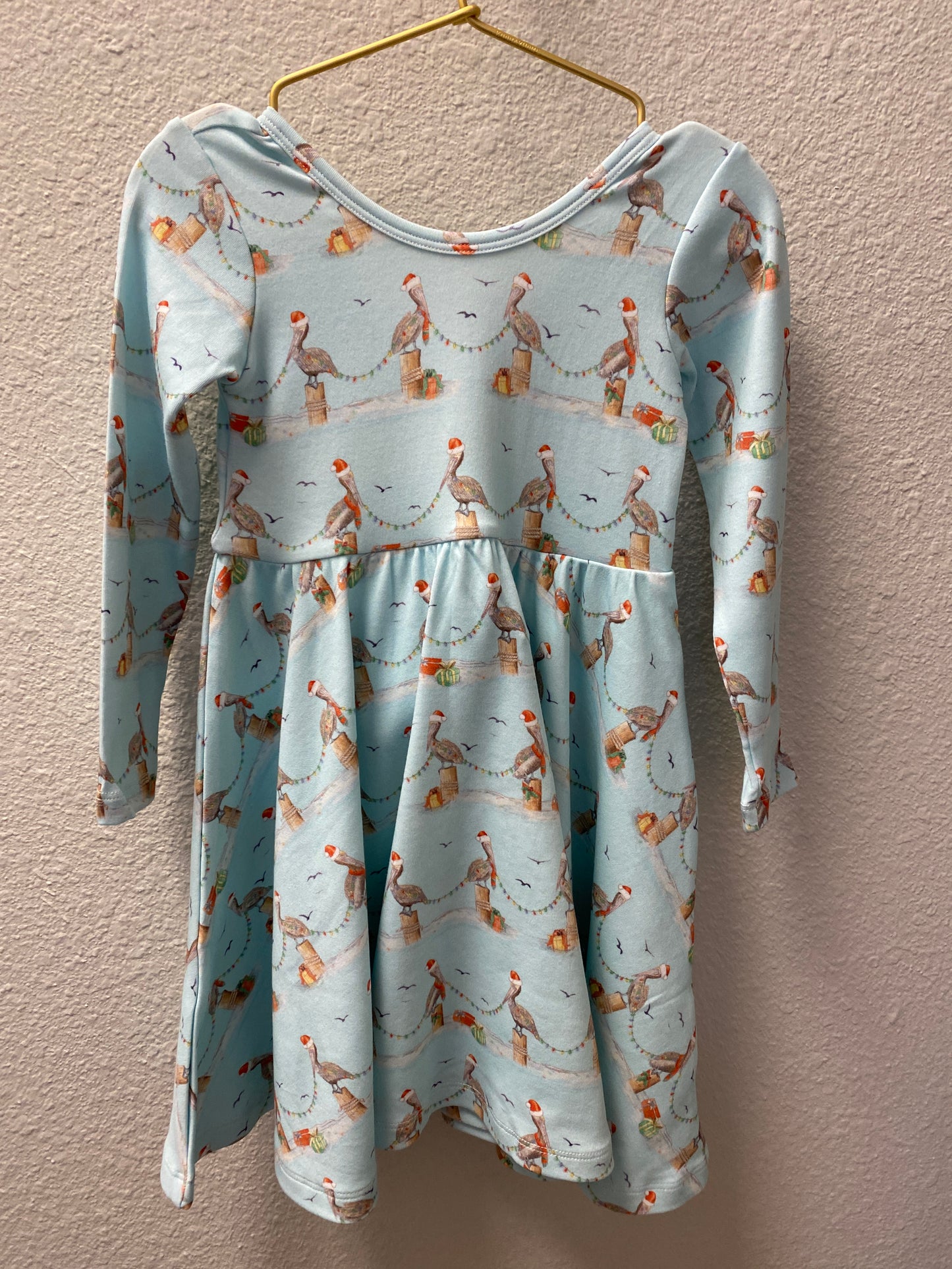 Pelican Wonderland Cotton Twirl Dress