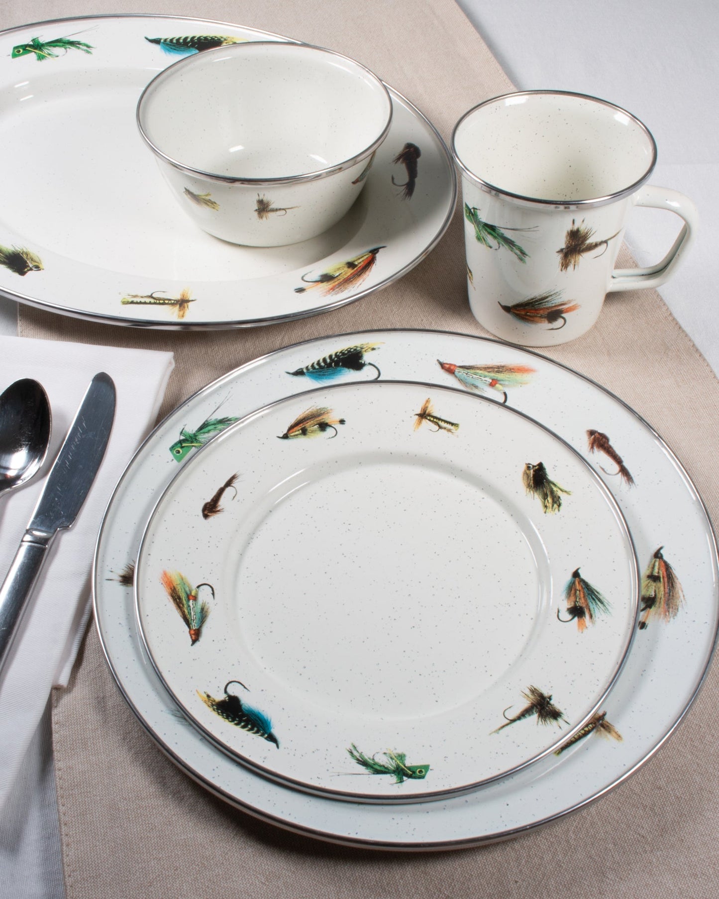 Fishing Fly Salad Bowls - Set of 4