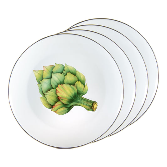 Fresh Produce Dinner Plates - Set of 4