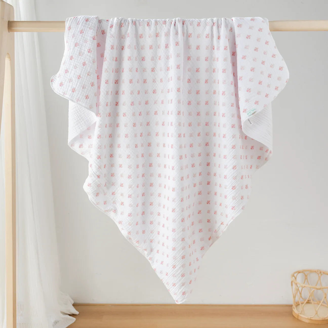 Fleur de Rose Organic Muslin Cloud Blanket (Pre-Order Arriving Spring 2026)