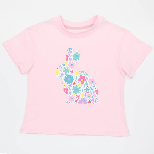 Floral Bunny Boxy T