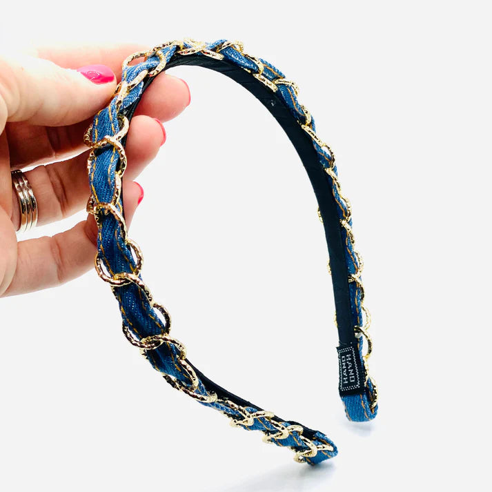 Thin Denim Headband