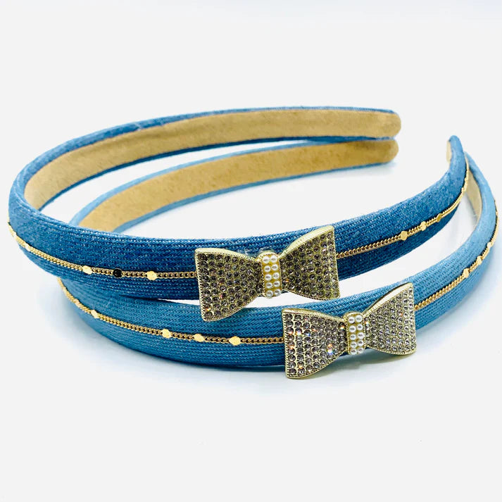 Thin Denim Headband