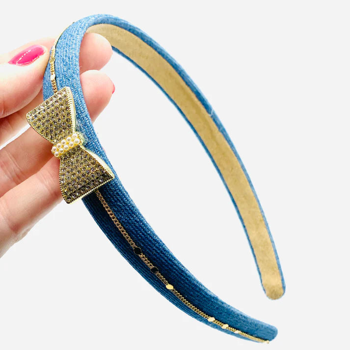 Thin Denim Headband