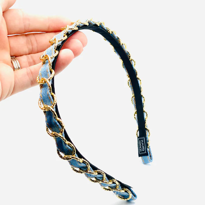 Thin Denim Headband