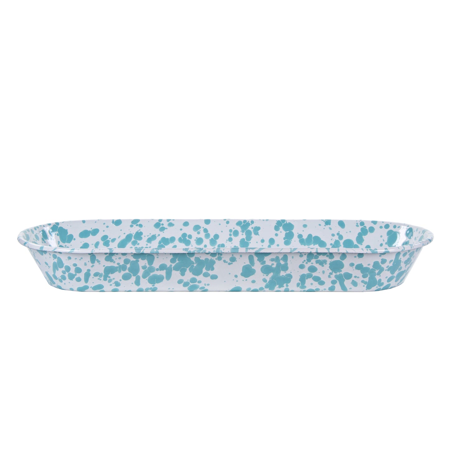 Sea Glass Swirl Oval Basket