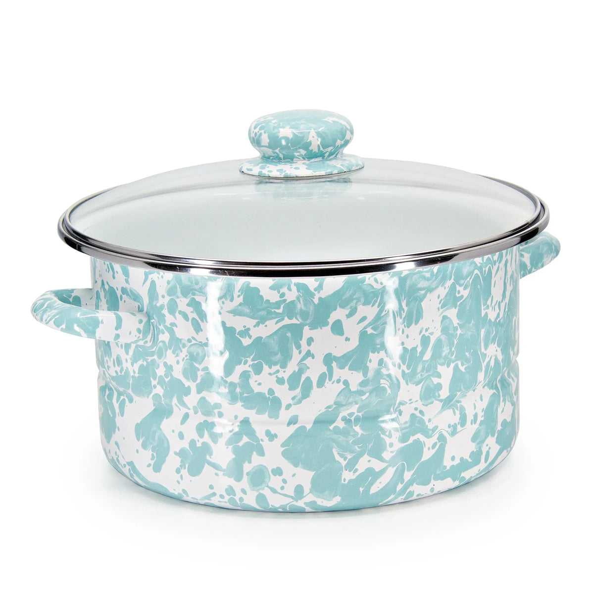 Sea Glass Swirl 6 qt Stock Pot
