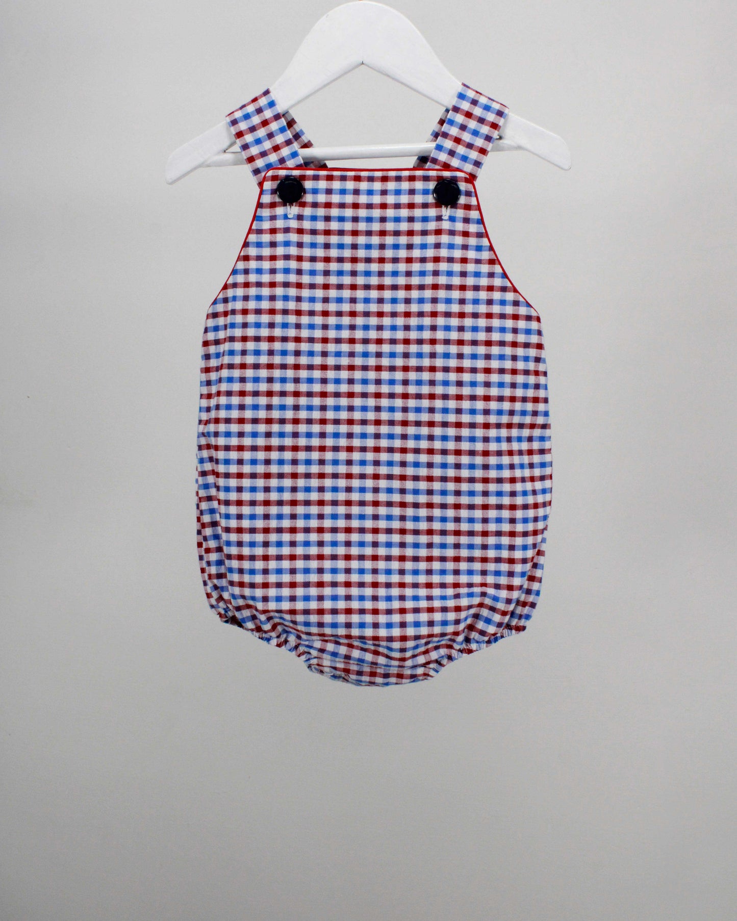 Blue and Red Plaid George Bubble
