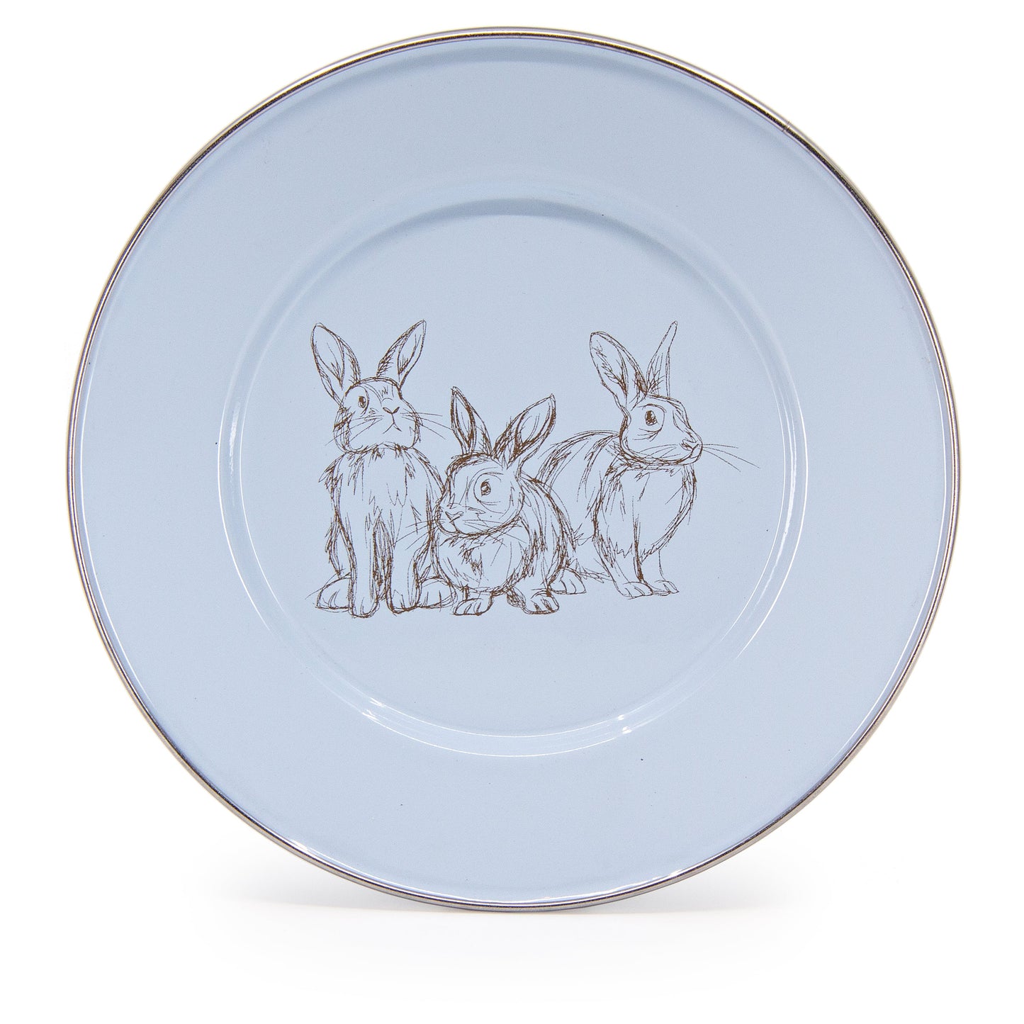 Blue Bunnies Child Plates - Set of 4