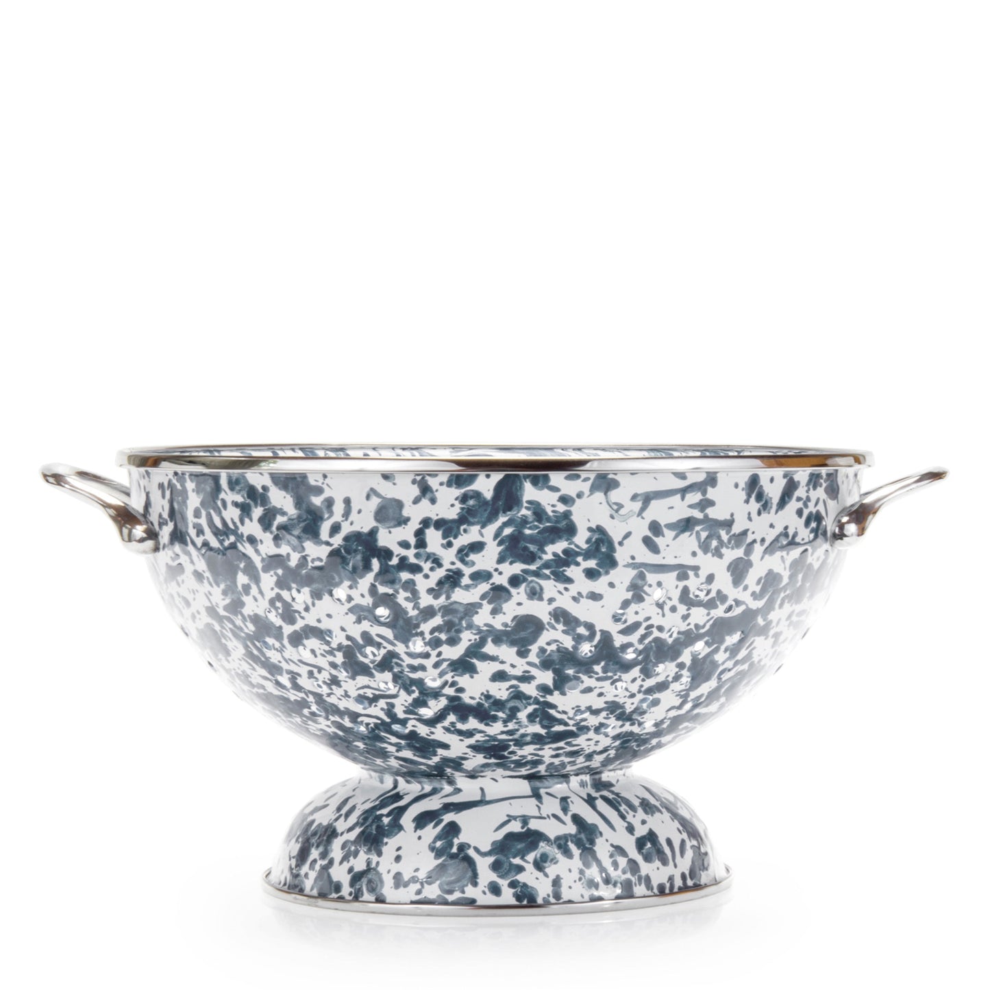 Grey Swirl Large Colander