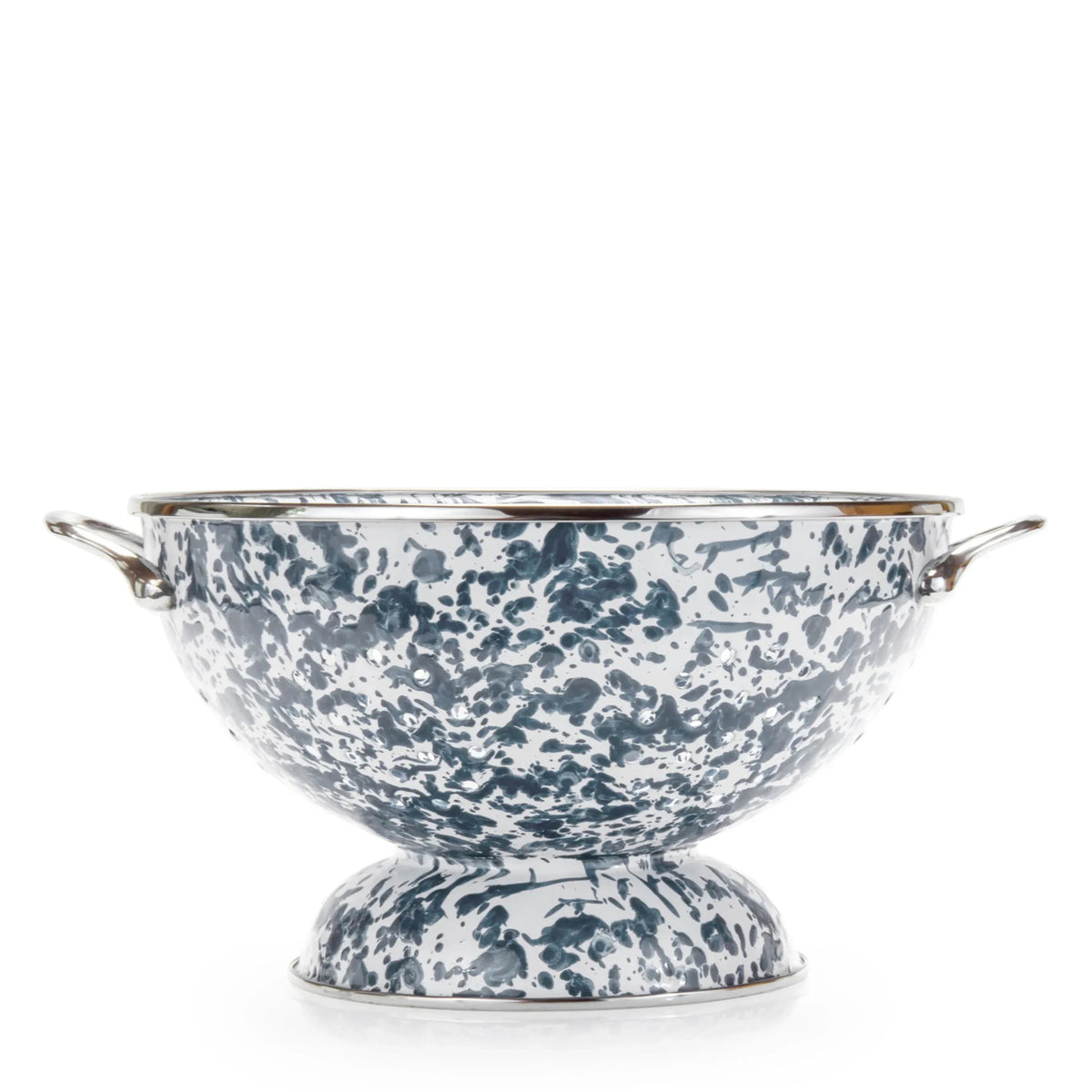Grey Swirl Large Colander