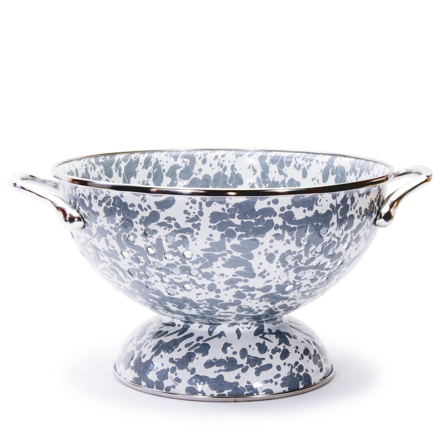 Grey Swirl Set Of Colanders