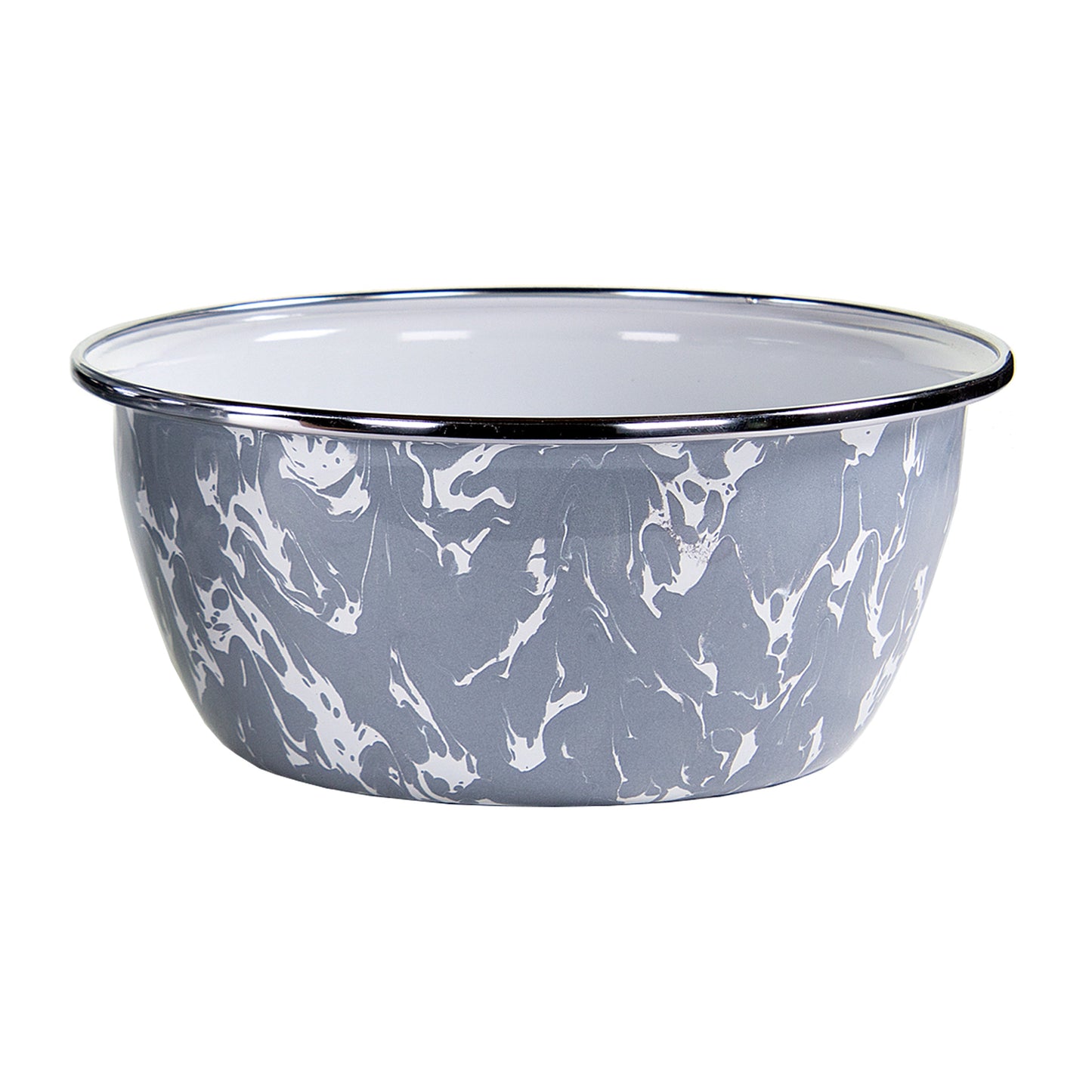 Grey Swirl Salad Bowls - Set of 4, Grey