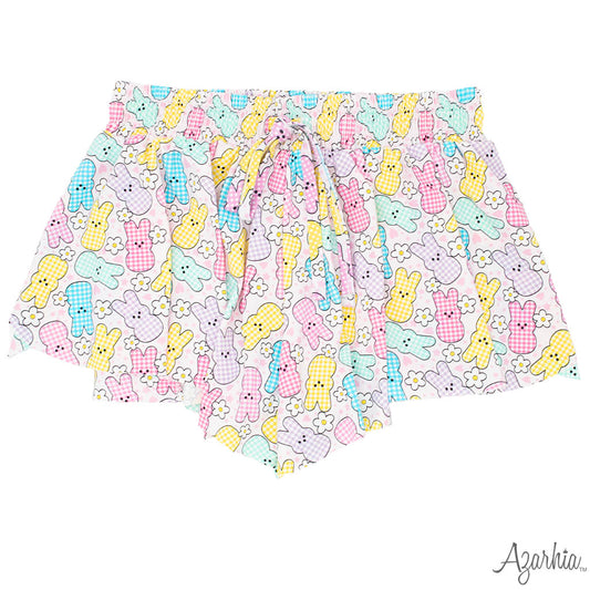 Gingham Easter Bunny Butterfly Shorts