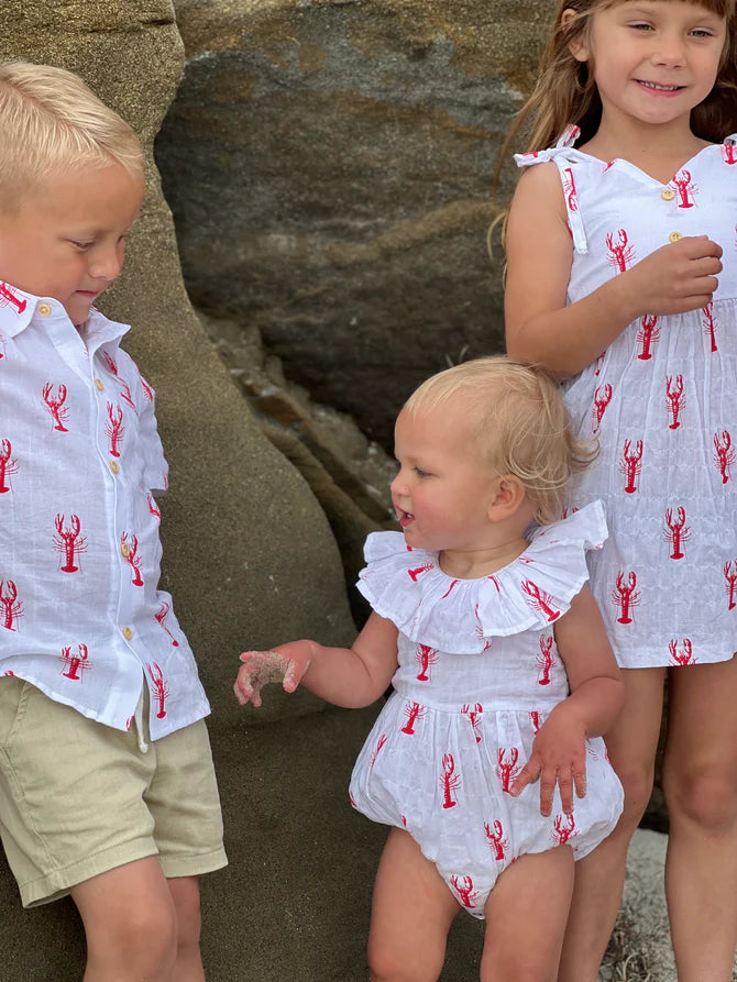 MAUI Red Lobster Print Shirt