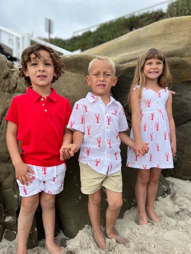 MAUI Red Lobster Print Shirt