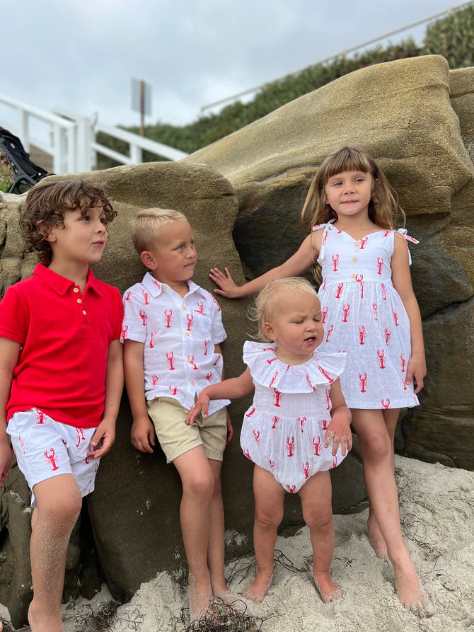 MAUI Red Lobster Print Shirt