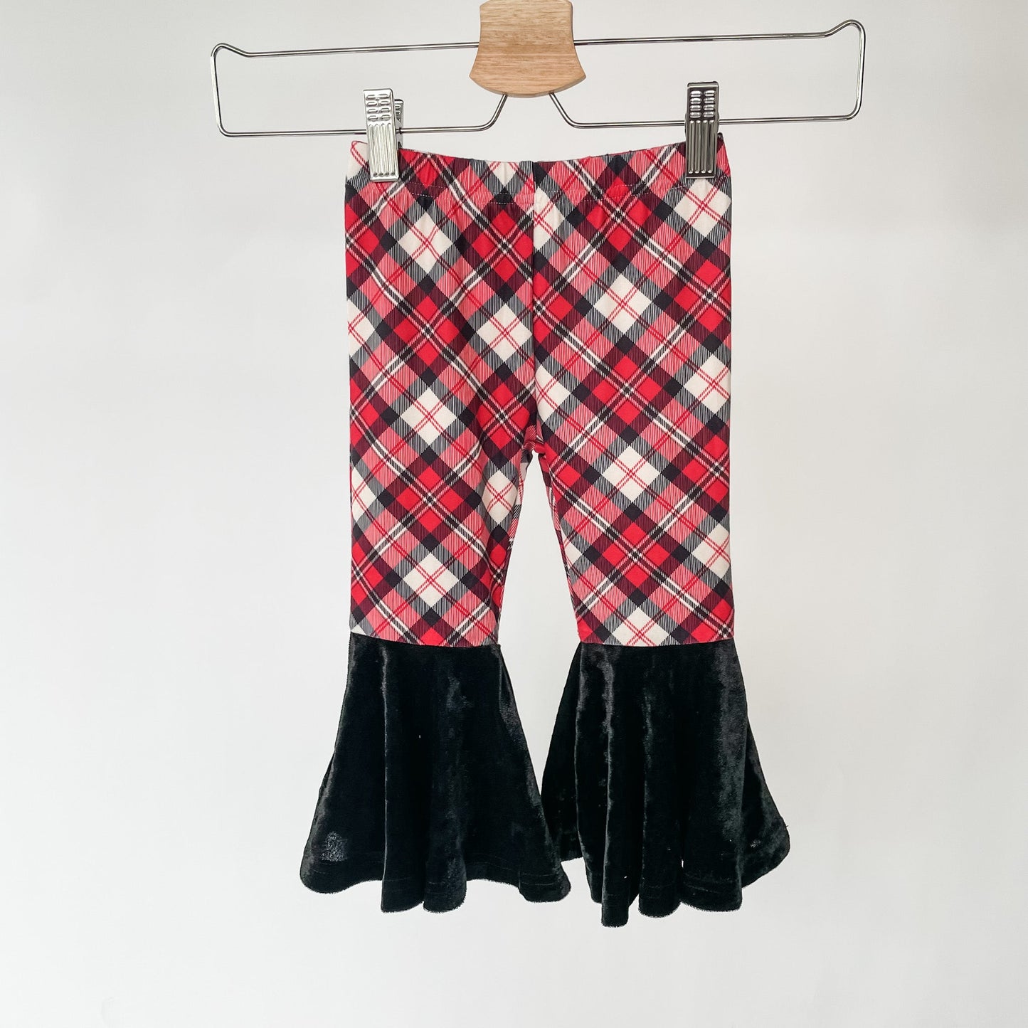 Holly Plaid Bell Bottoms
