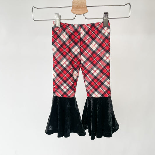 Holly Plaid Bell Bottoms