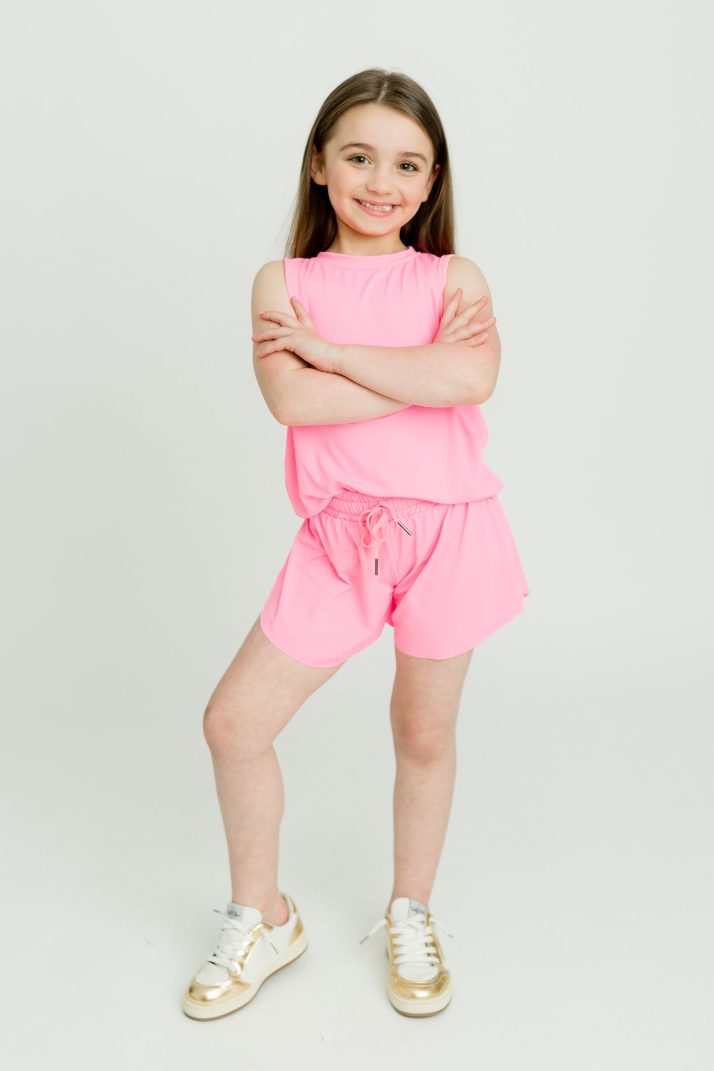 Hot Pink Kid Butterfly Shorts