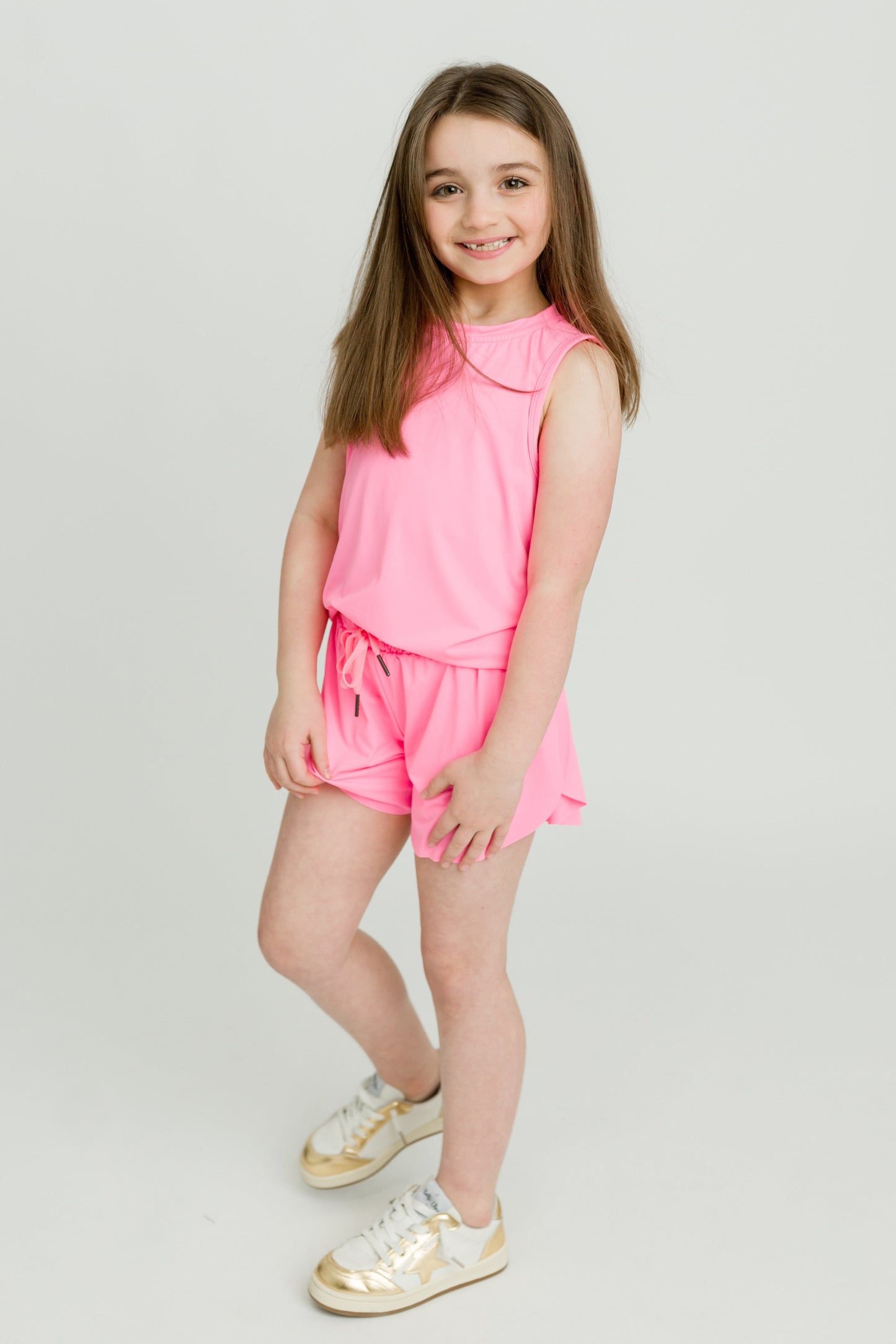 Hot Pink Kid Butterfly Shorts