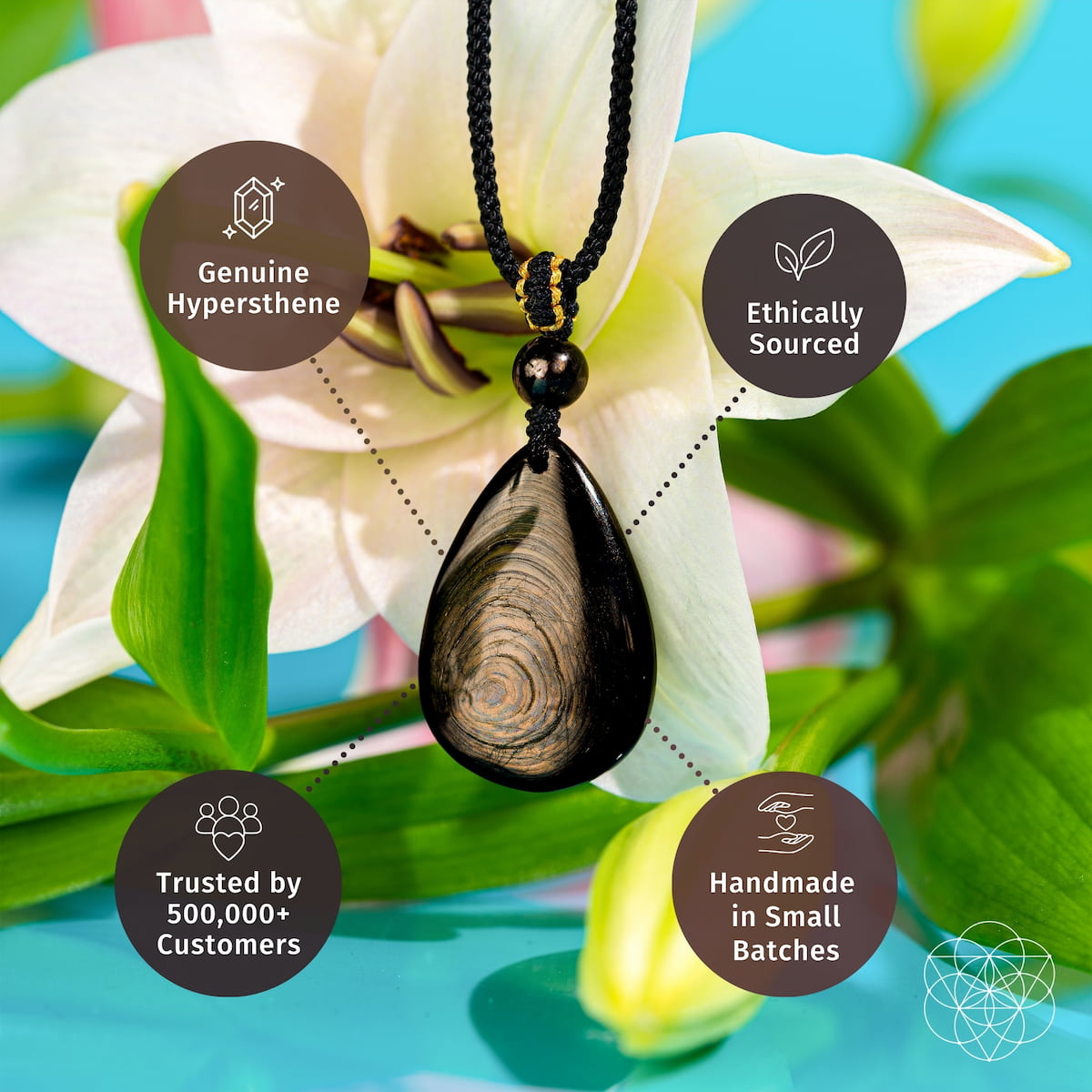 The Hypersthene Millionaire Manifestation Pendant