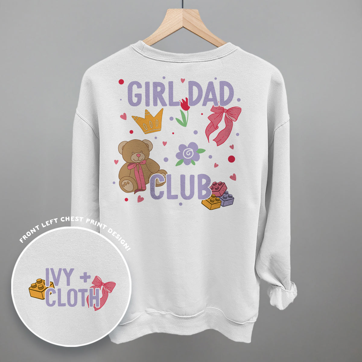 Girl Dad Club Doodles (Back Print)