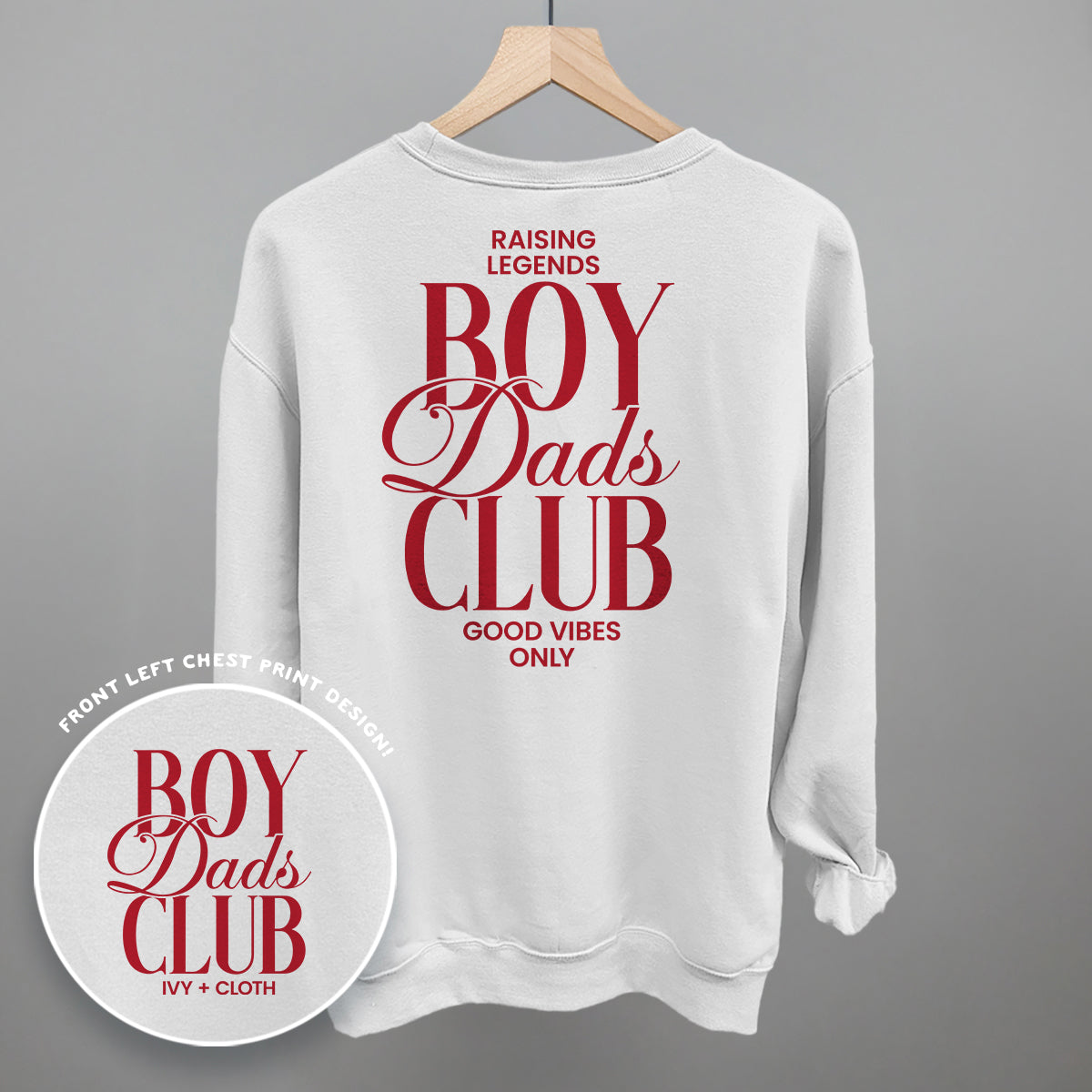 Boy Dads Club (Red) (Back Print)
