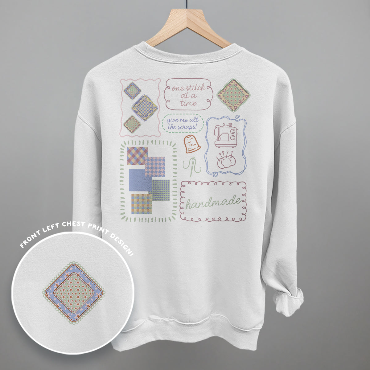 One Stitch At A Time Quilting (Back Print)