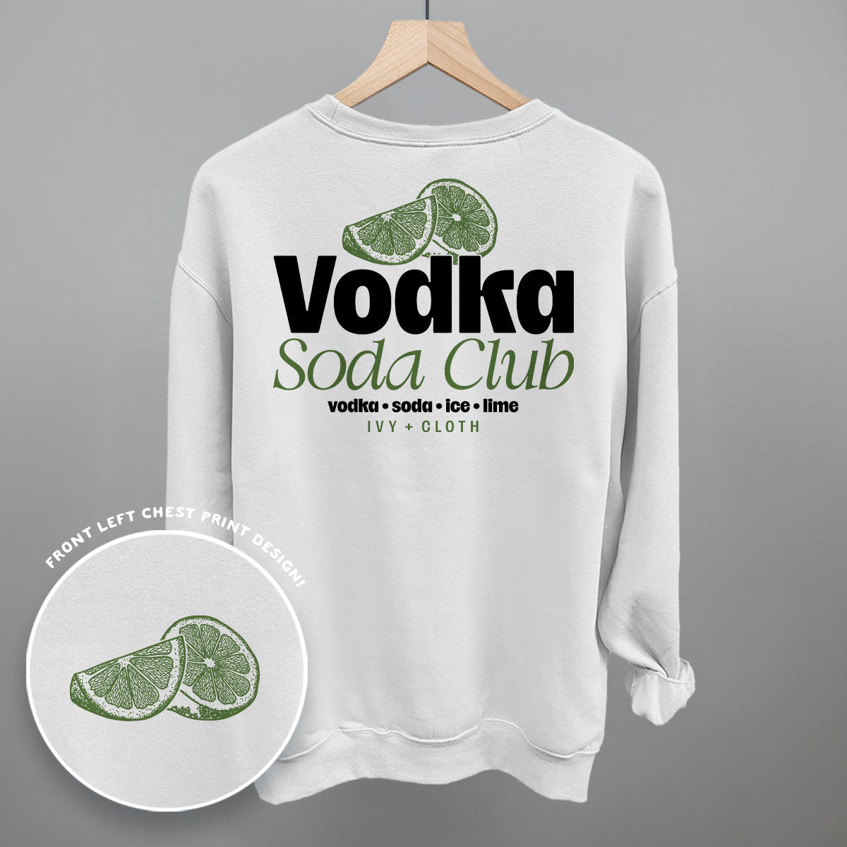 Vodka Soda Club (Back Print)