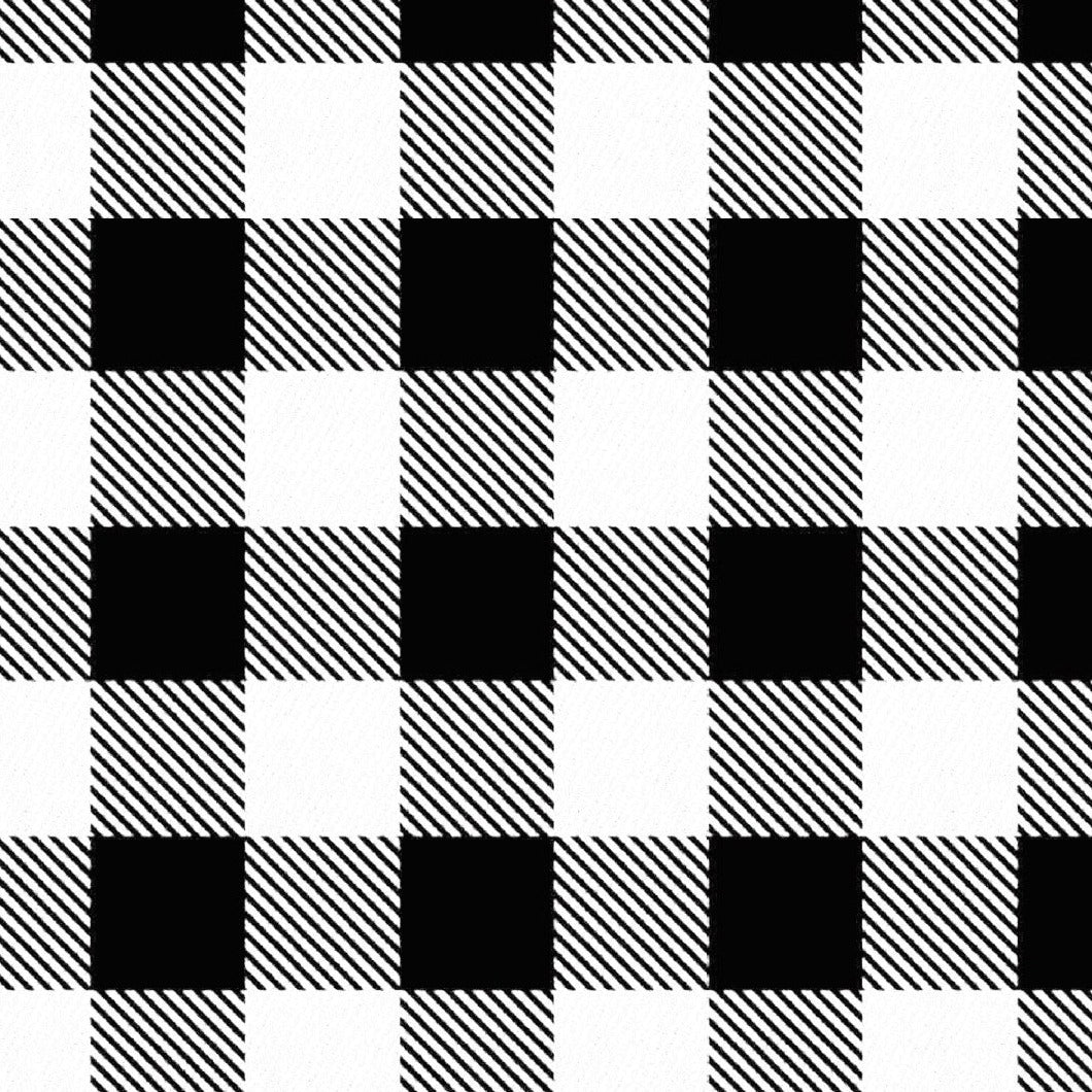 White Buffalo Plaid Splash Mat - A Waterproof Catch-All for Highchair Spills and More!