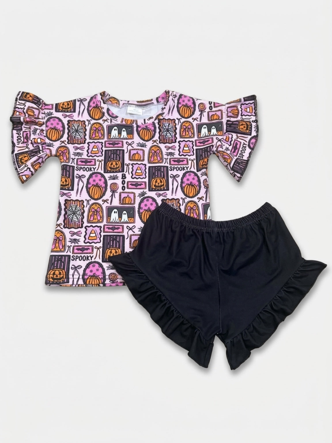 Halloween frames ruffle set