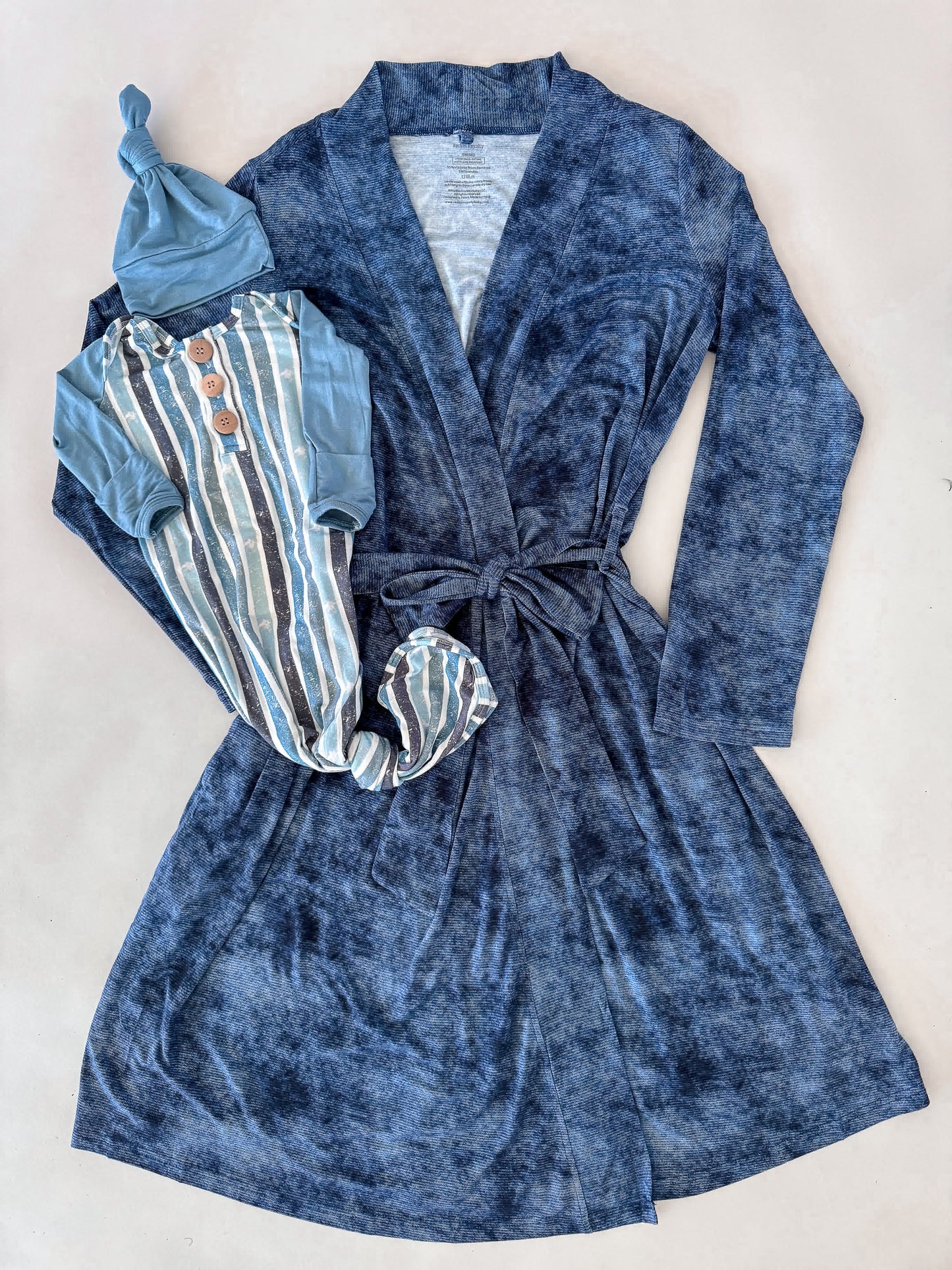 Denim Print | Mommy Robe