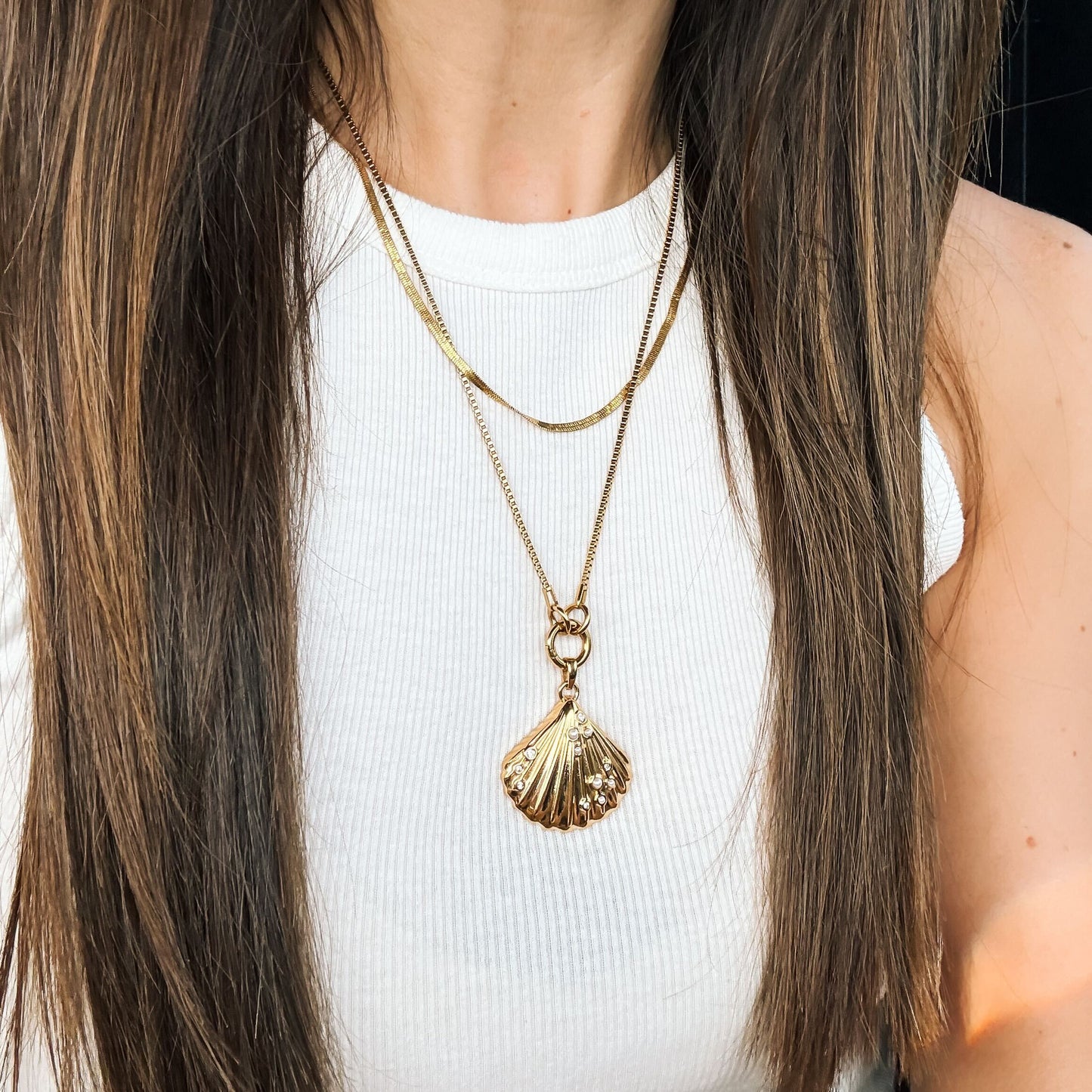 Sandbar Shell Necklace Charm