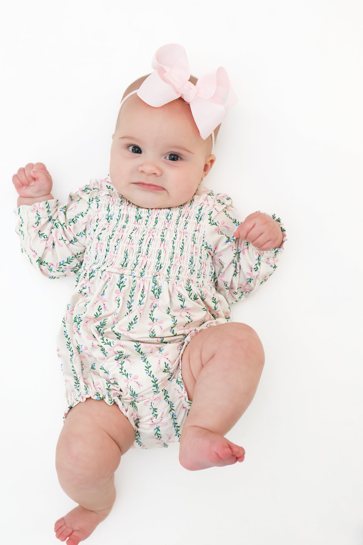 Arabella Smocked Bubble Romper