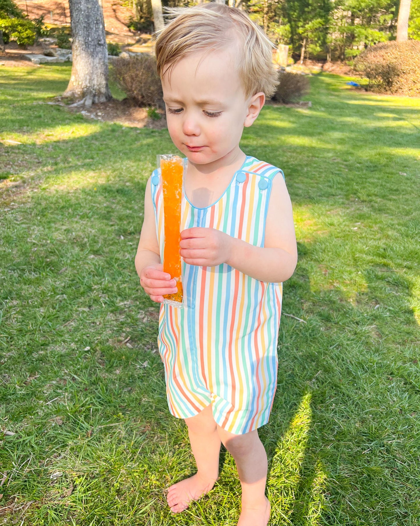 Rainbow Stripes Shortall- FINAL SALE