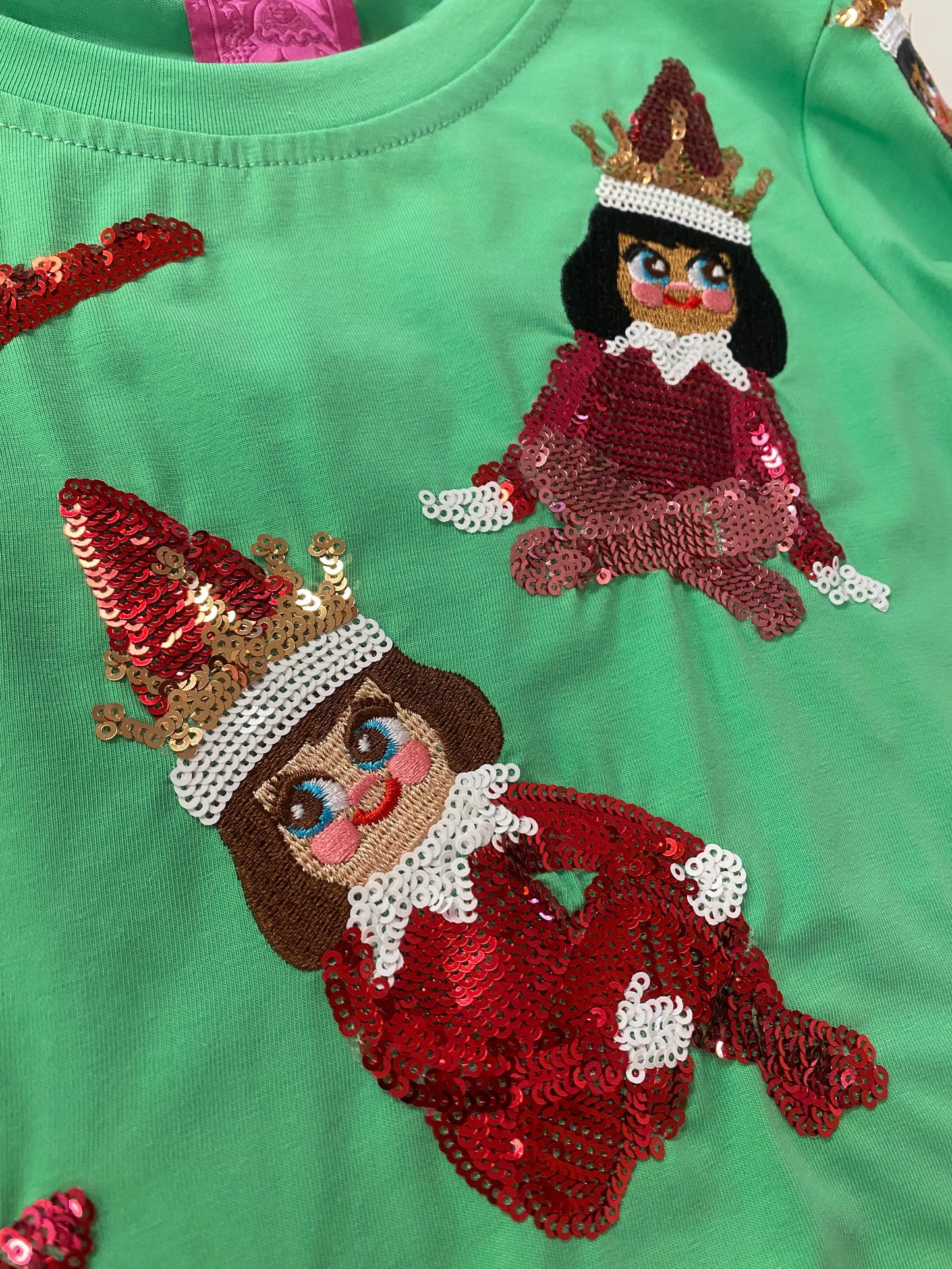 Queen of Sparkles Green Elf on the Shelf Tee - Kids