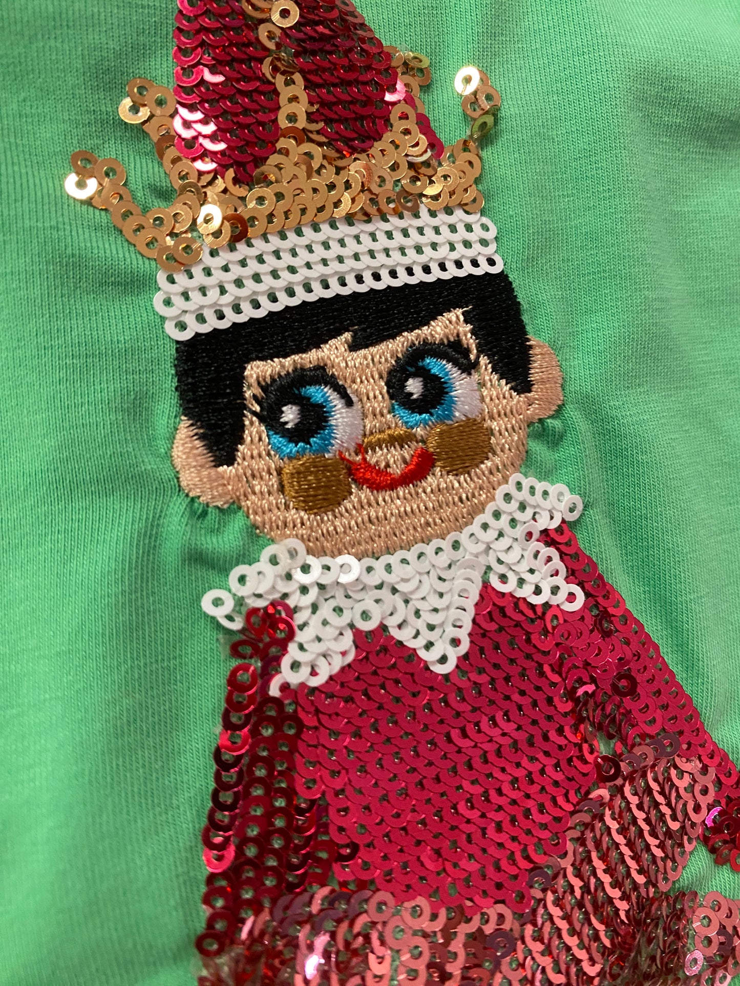 Queen of Sparkles Green Elf on the Shelf Tee - Kids