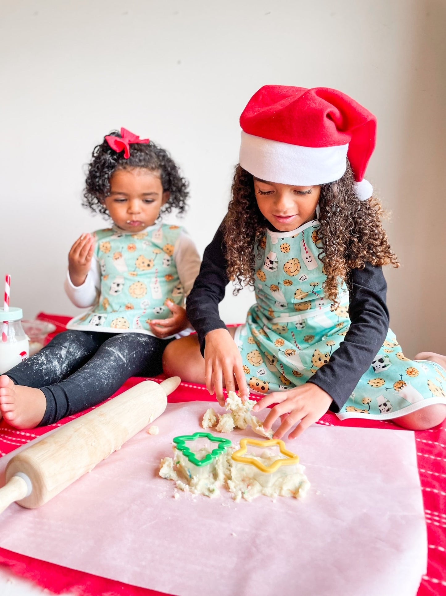 Cookies & Milk Apron - fits sizes youth small through adult 2XL