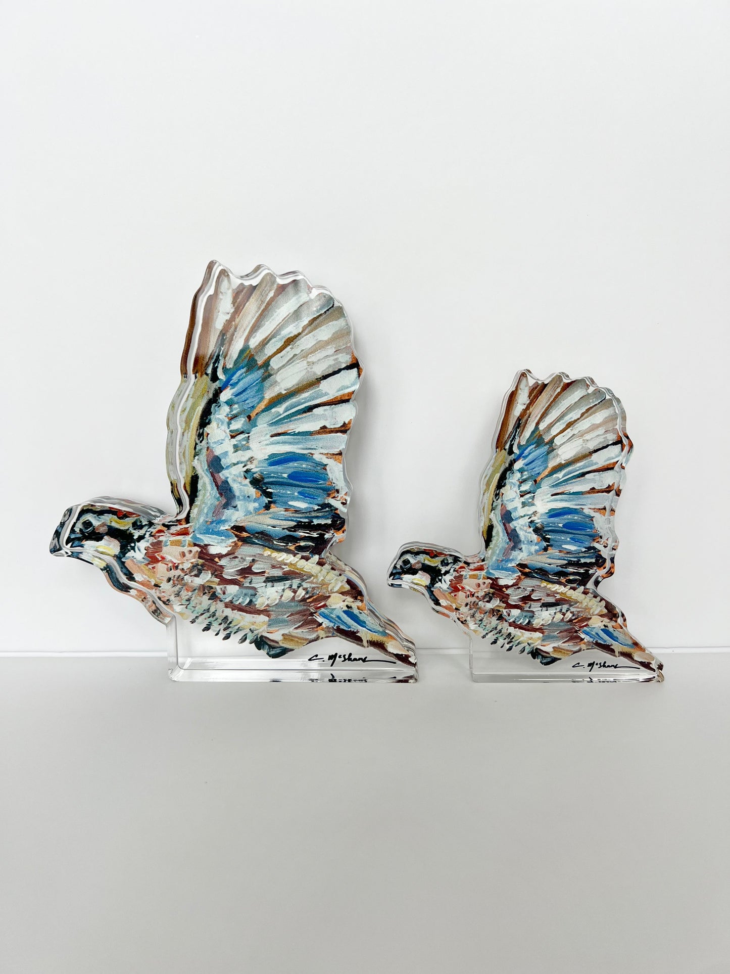Quaint Quail Acrylic Tabletop Art