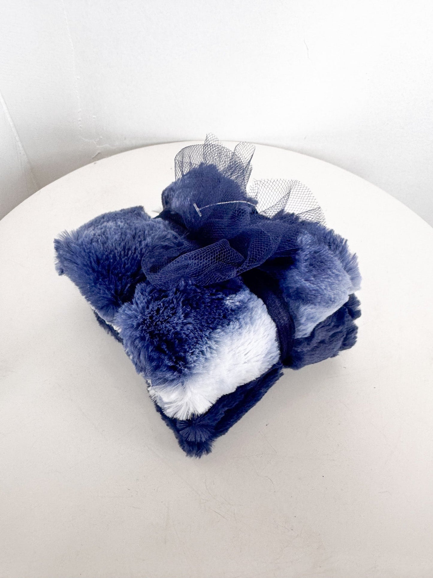 Navy Tie Dye Burp Cloth Set