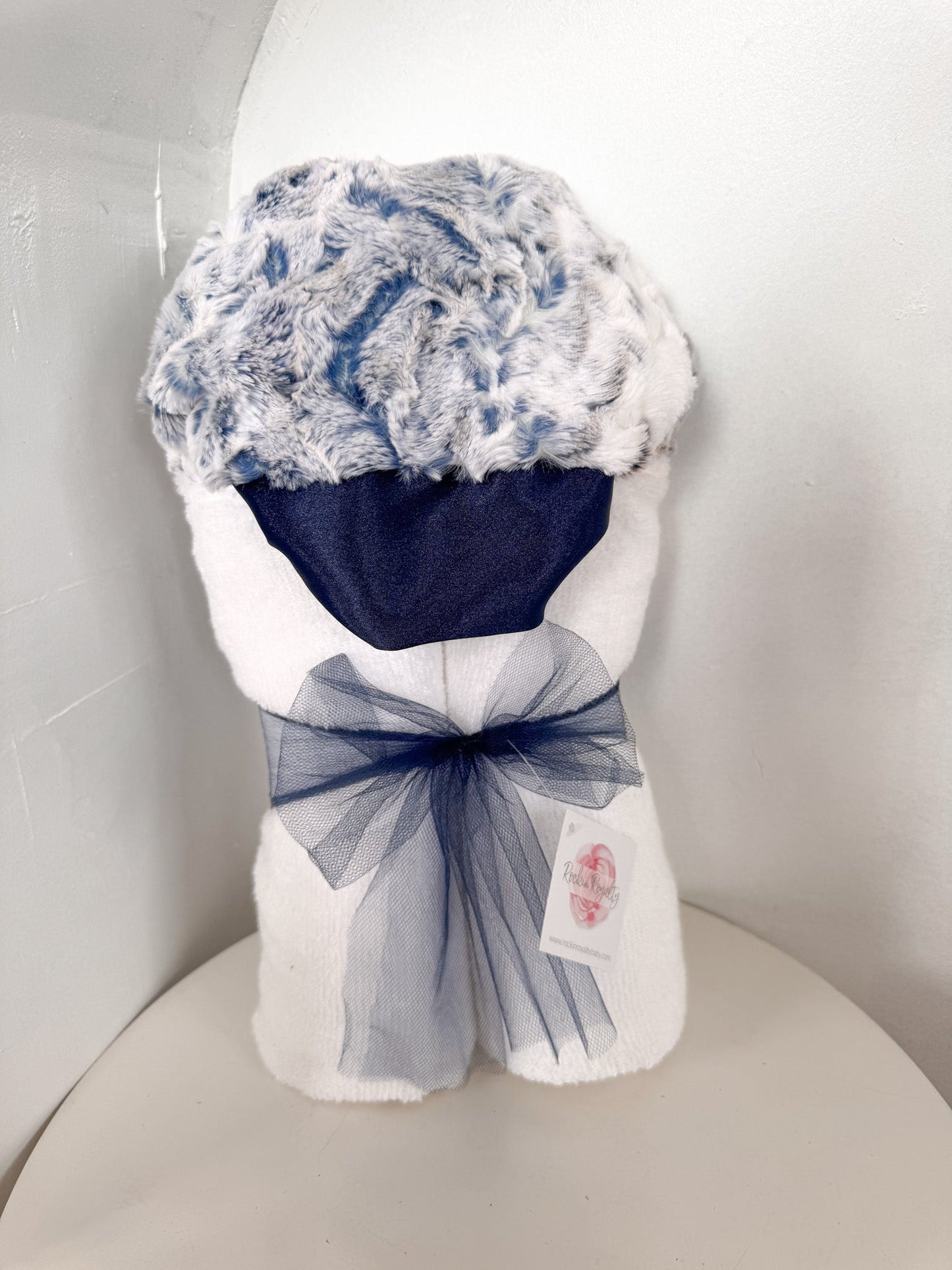 Plush Hooded Bath Towel- Skyler