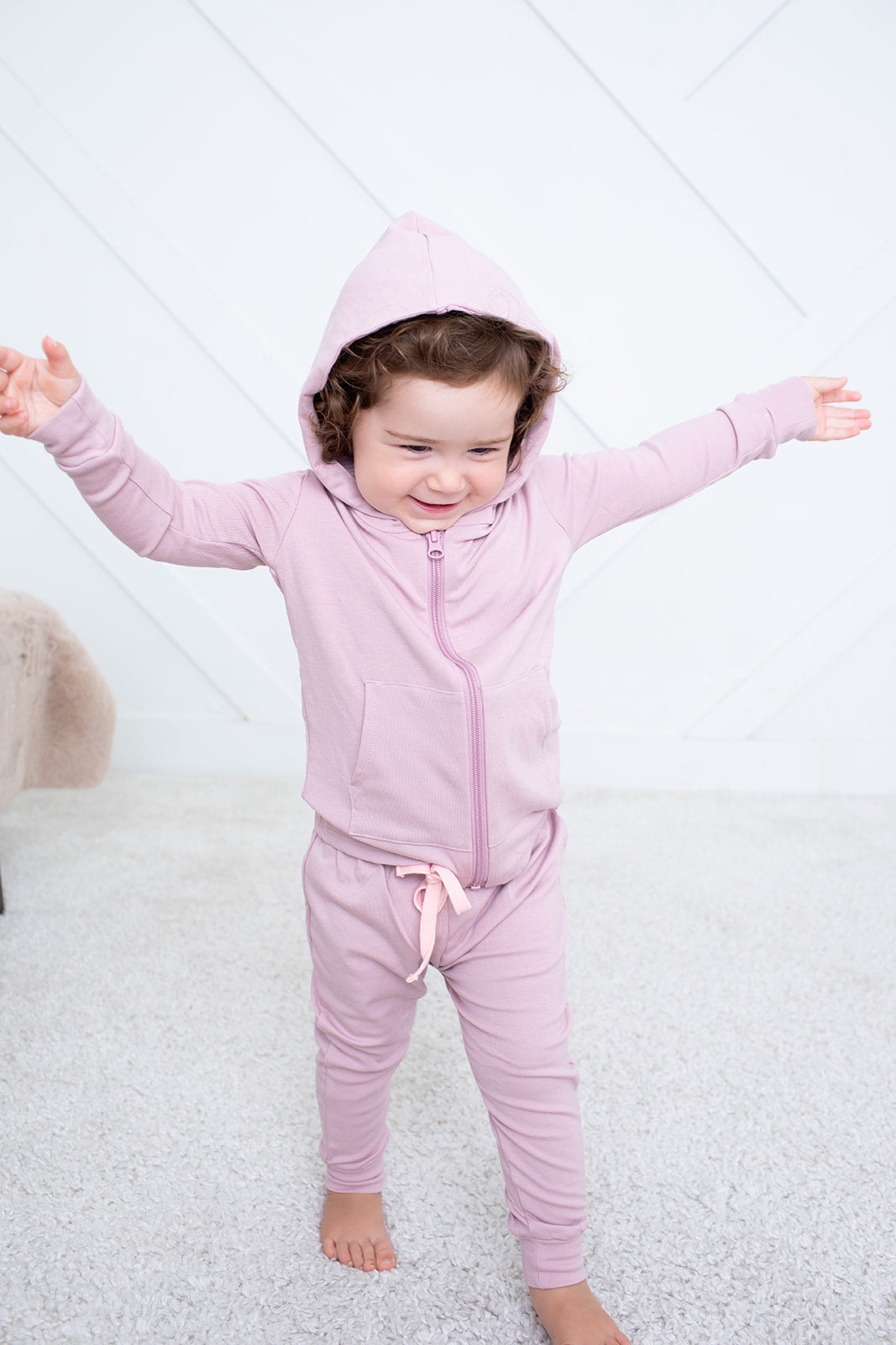 Blush Zipper Hoodie