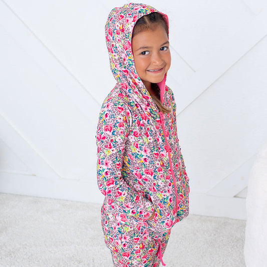 Savanna Rose Zipper Hoodie