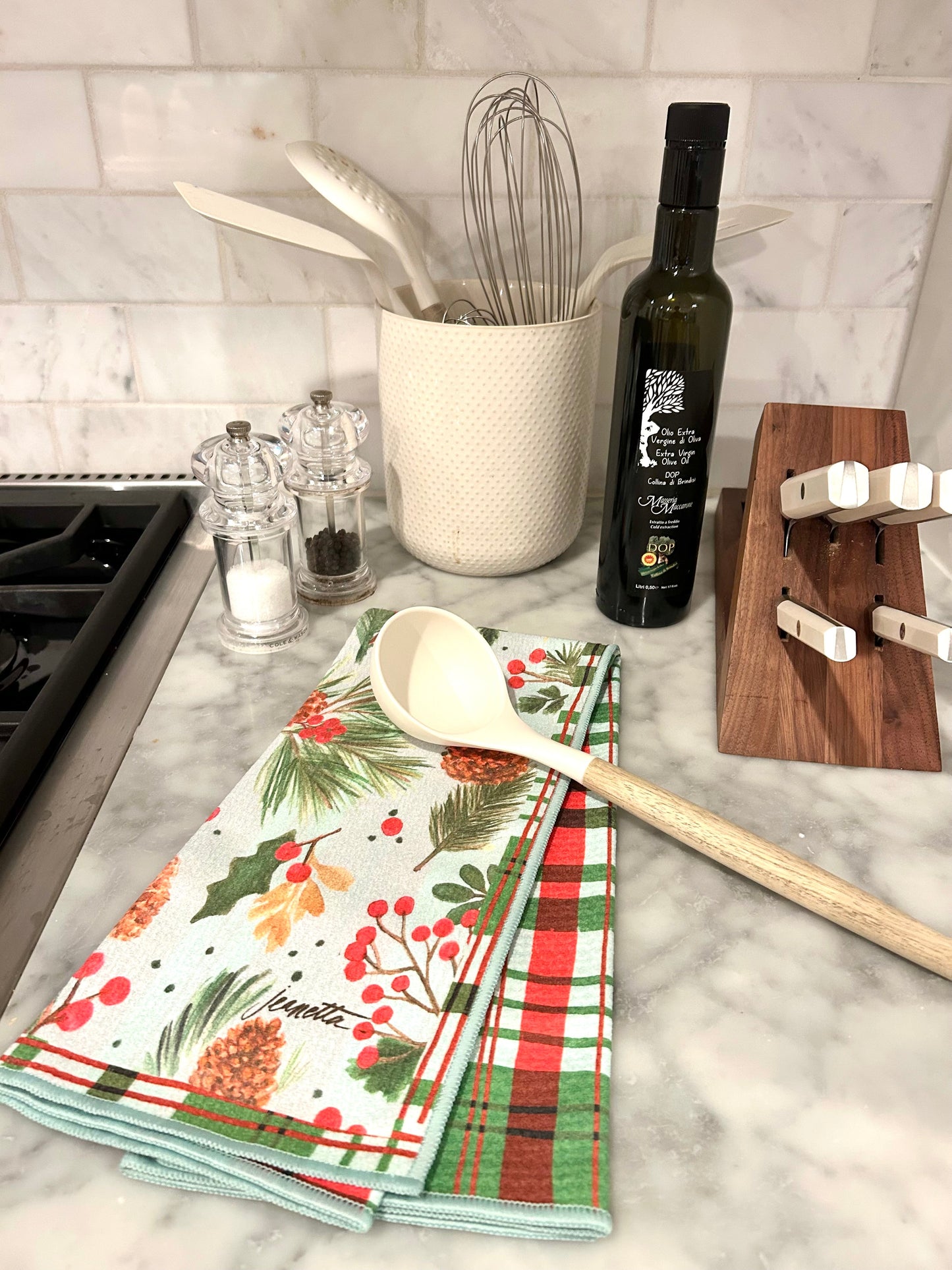 Berry Merry Double-Sided Tea Towel