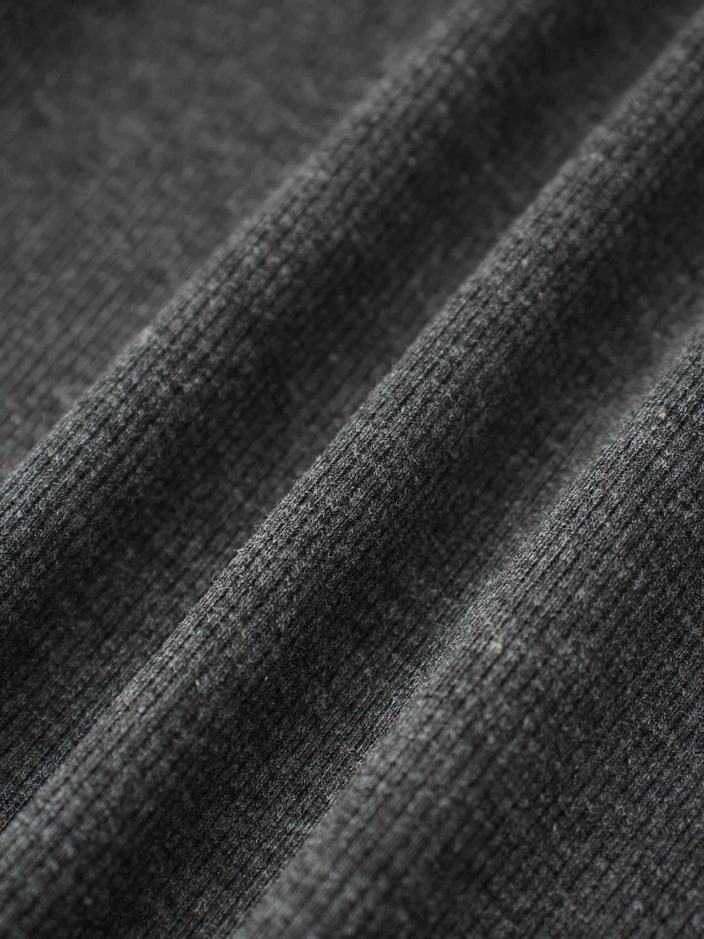 Ribbed Puff Sleeve Shirt - Grey