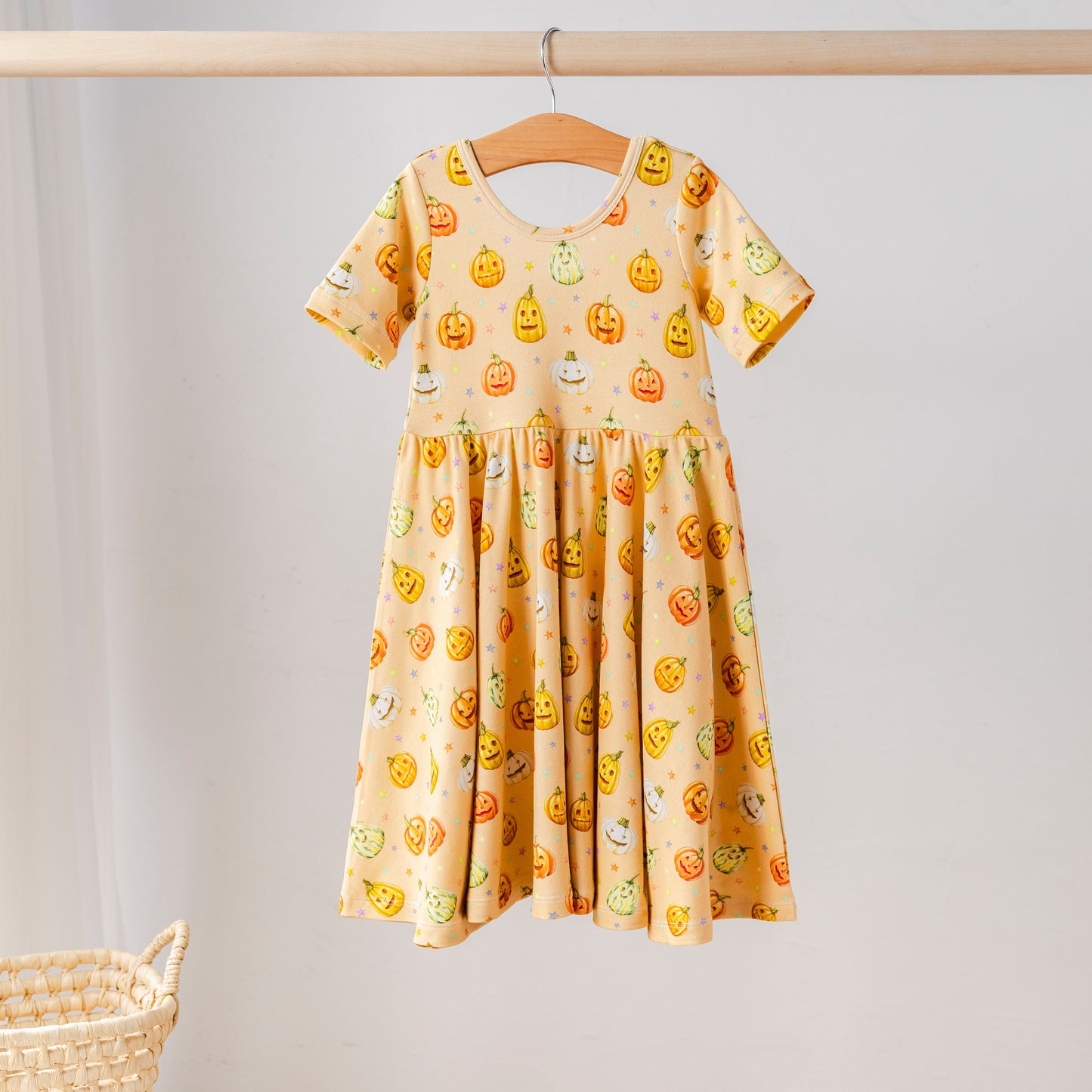 Pumpkin Pals Organic Cotton Dress for Kids