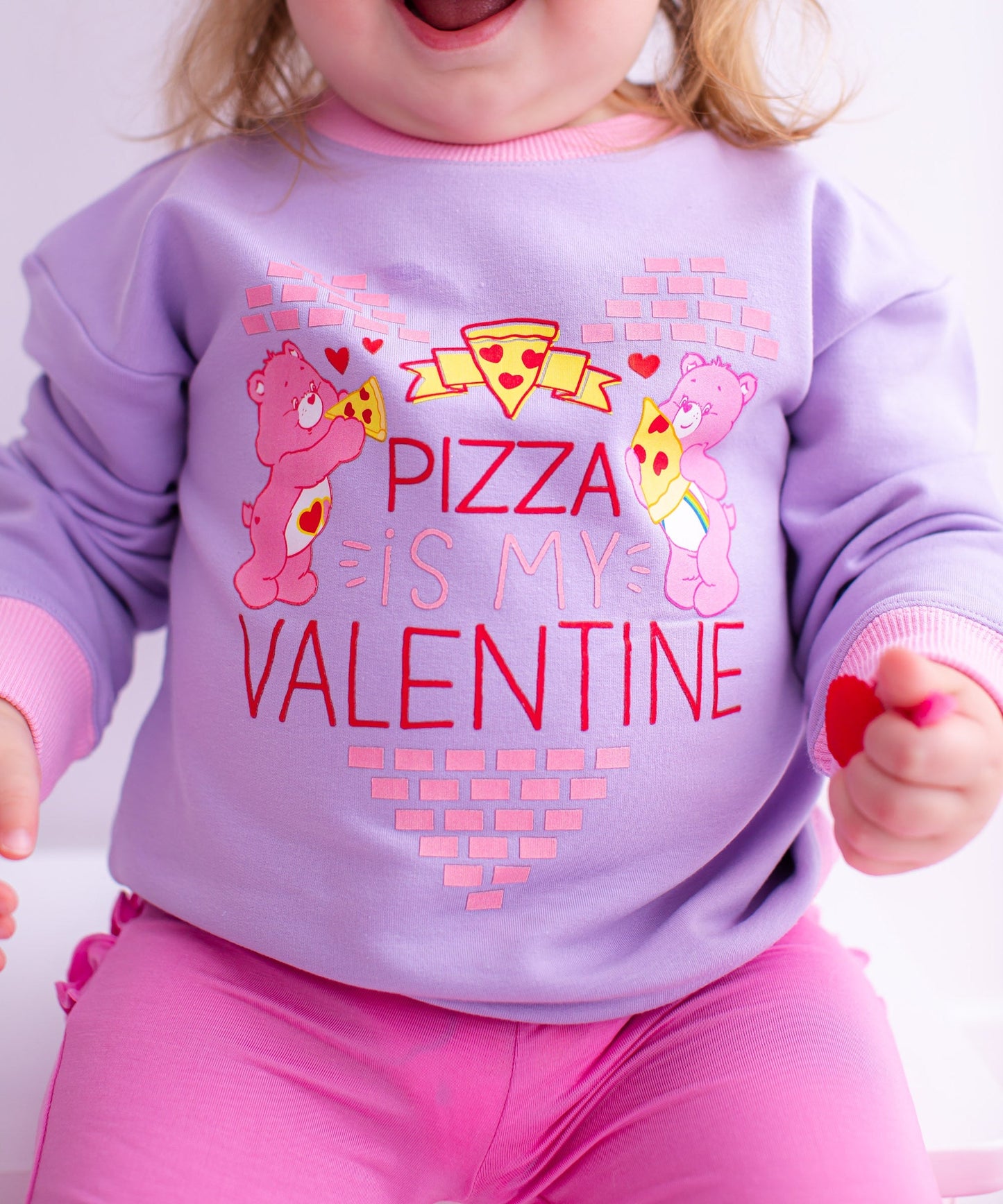 Care Bears™ pizza valentine Crewneck Sweatshirt